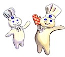 Pillsbury Doughboy Comps for Internet game involving General Mills